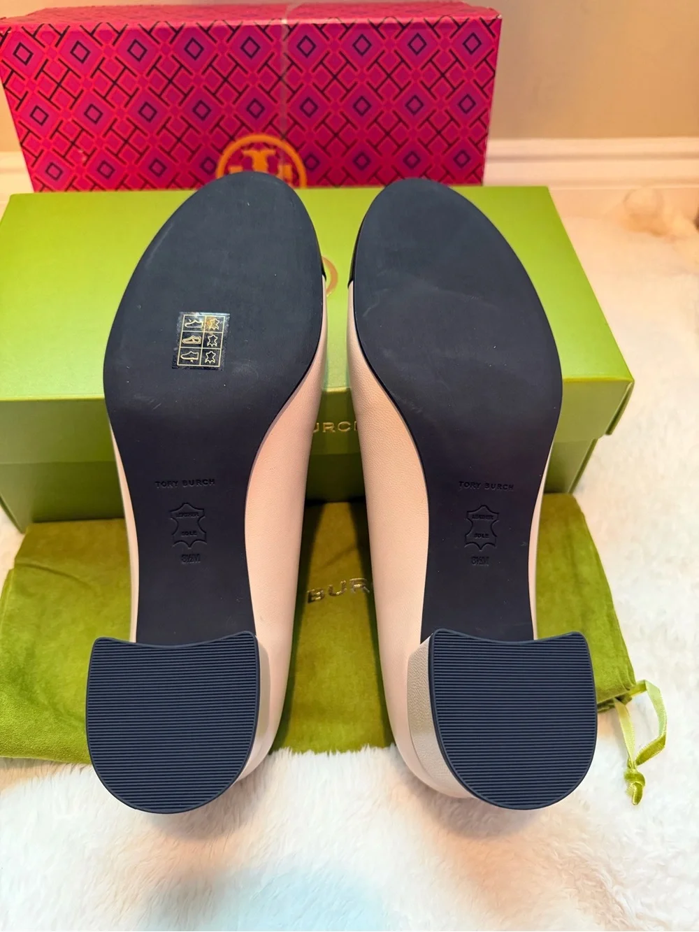 Tory Burch CAP-TOE Block Heel Pump